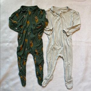 Kyte Baby Bamboo Footies 3-6 Mo 2 piece LOT